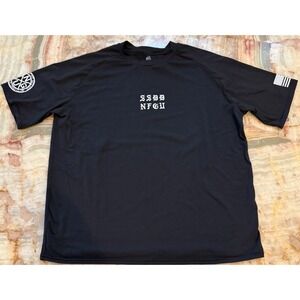 Darc Sport Dry Wolf Mens T-Shirt Black Wolves NFGU Bodybuilding Club Crewneck XL